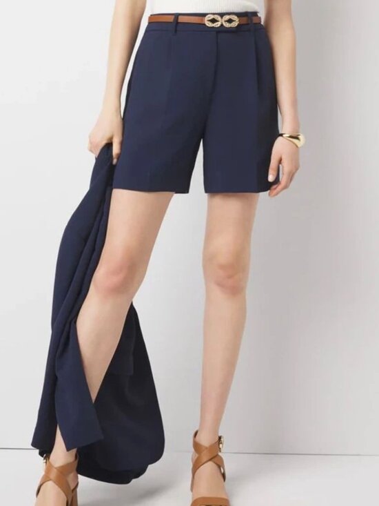 White House Black Market Pants - White House Black Market Navy Blue Tailored Dress Shorts – Size 8